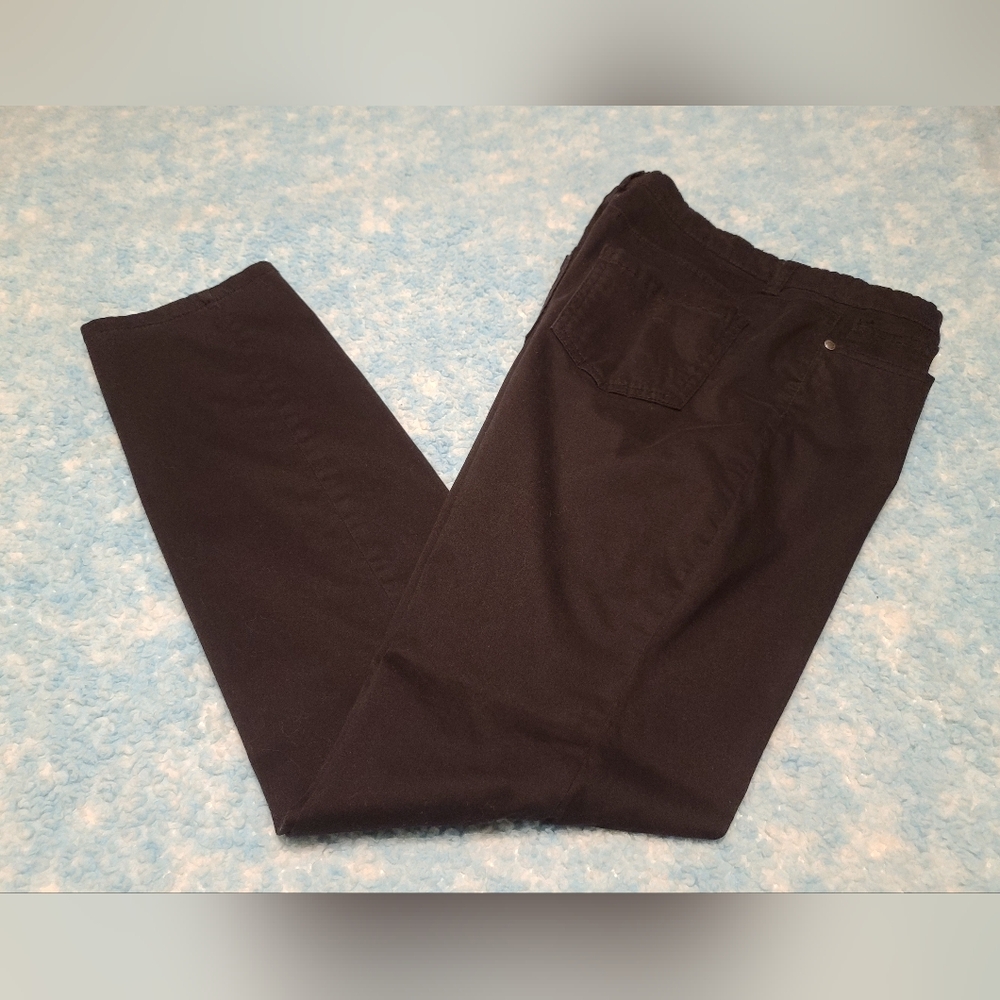 Sz 10 Women's Buffalo David Bitton Black Trousers, "Hope" Fit, Like New